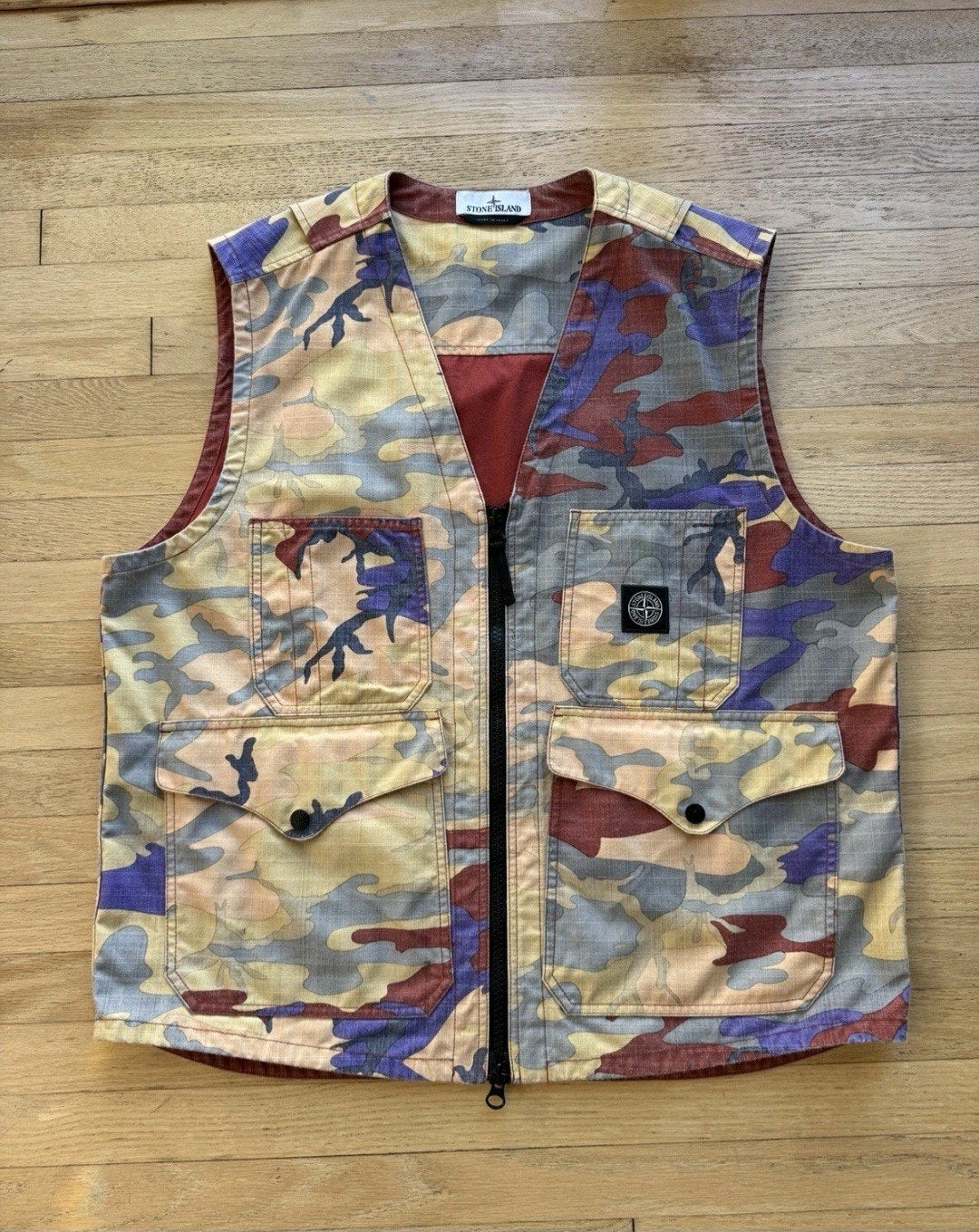 S.I. HERITAGE CAMO RIPSTOP NYLON BODYWARMER MAAT XL, Ophalen of Verzenden, Zo goed als nieuw, Maat 56/58 (XL), Groen