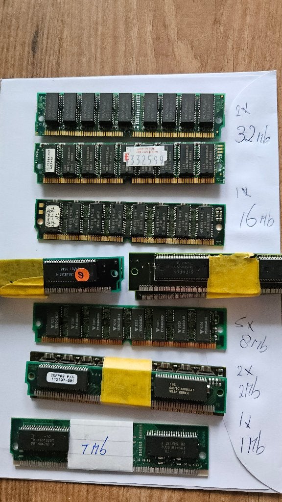 Vintage RAM-geheugen - EDO SIMM, ZIP & DIP (Amiga/PC), Computers en Software, Vintage Computers, Ophalen of Verzenden