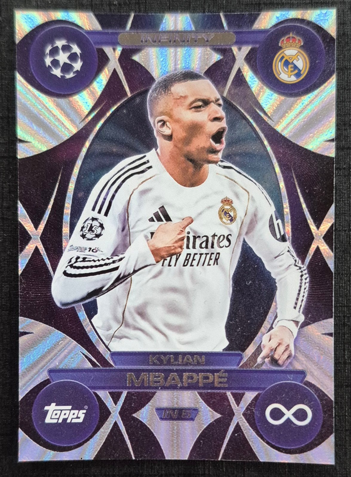 Topps Kylian Mbappe - Real Madrid, 2025/2026, Ophalen of Verzenden, Zo goed als nieuw, Buitenlandse clubs, Poster, Plaatje of Sticker