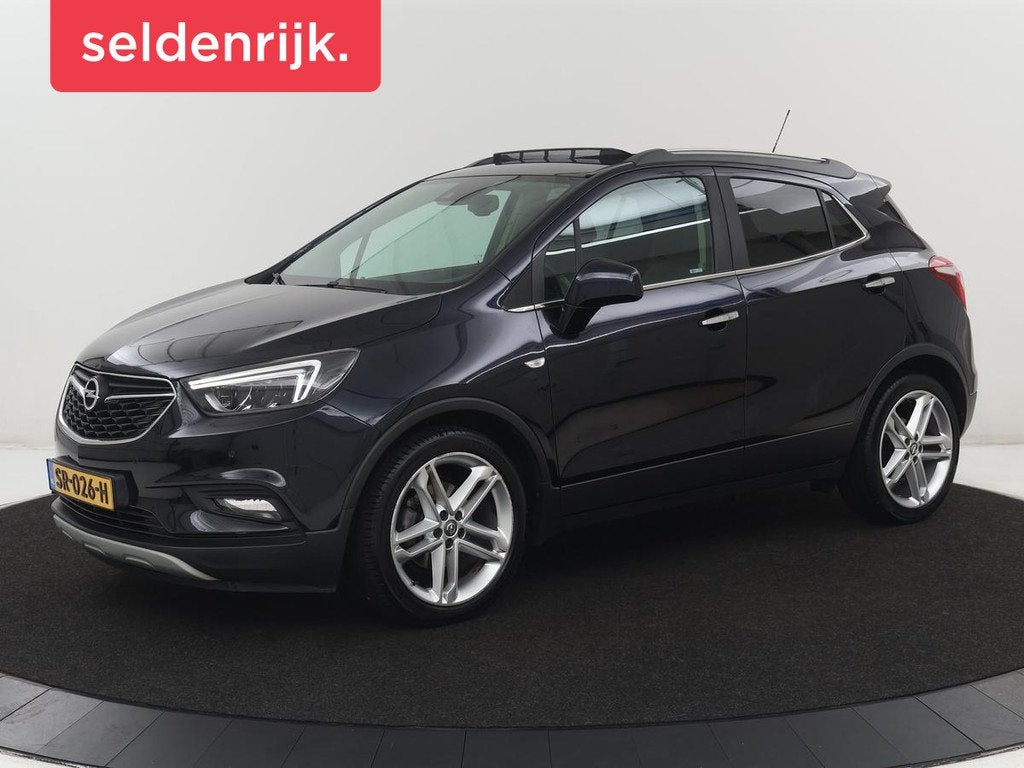 Opel Mokka X 1.4 Turbo Innovation | Schuifdak | Leder | Stoe, Auto's, Opel, Voorwielaandrijving, Gebruikt, Euro 6, Blauw