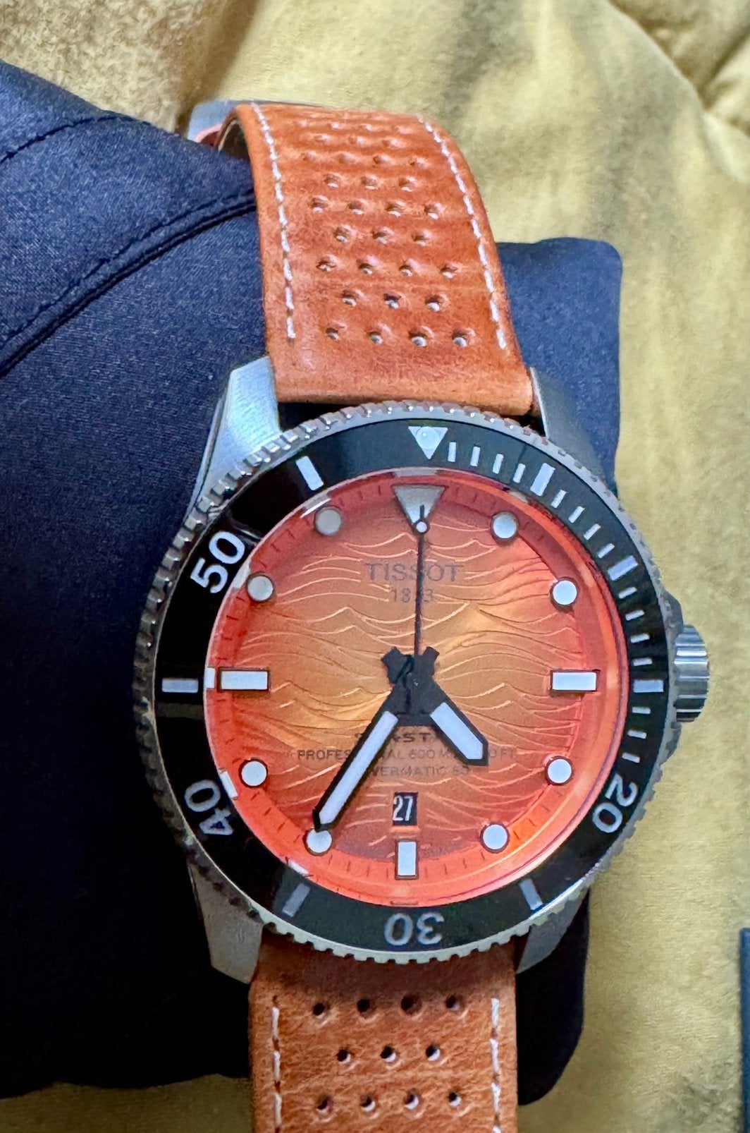 Tissot Seastar 2000 Pro Powermatic 80 -1 maand oud! Full Set, Overige merken, Leer, Staal, Polshorloge