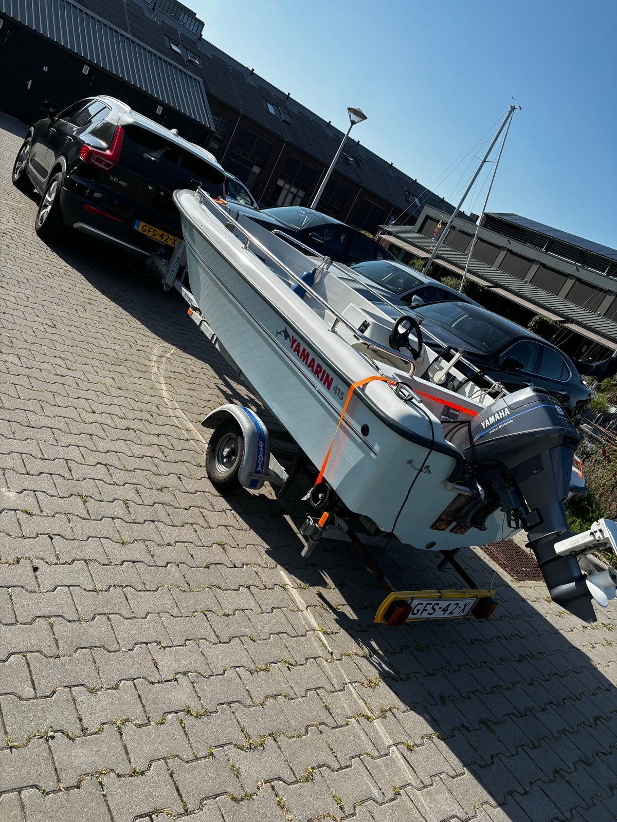 Yamarin 415 big fish met Yamaha buitenboordmotor en trailer, Overige merken, Gebruikt, Buitenboordmotor, Tot 1.00 meter