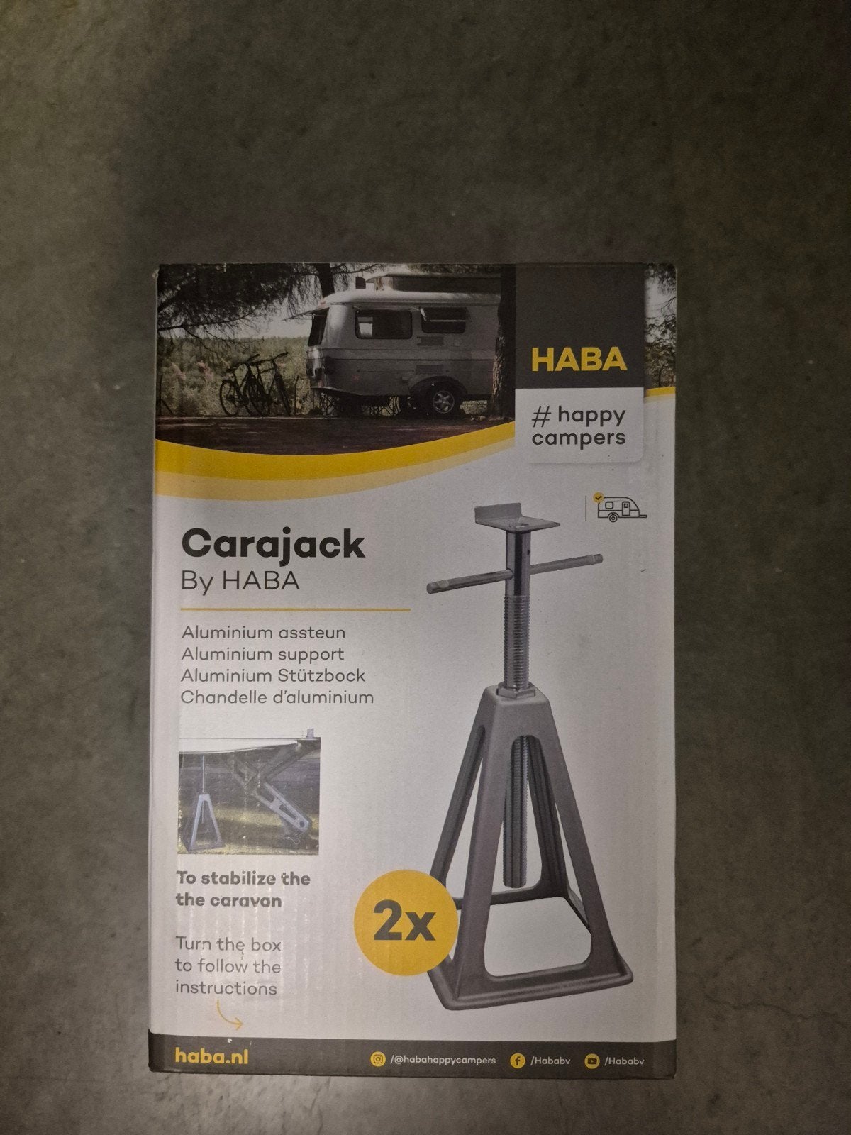 HABA Carajack Aluminium Assteun (2 stuks), Ophalen, Nieuw