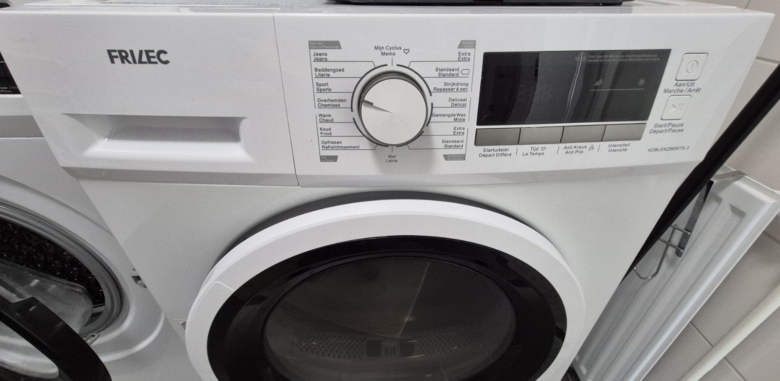Wasmachine  + Droogtrommel, Witgoed en Apparatuur, Ophalen, 1200 tot 1600 toeren, 85 tot 90 cm