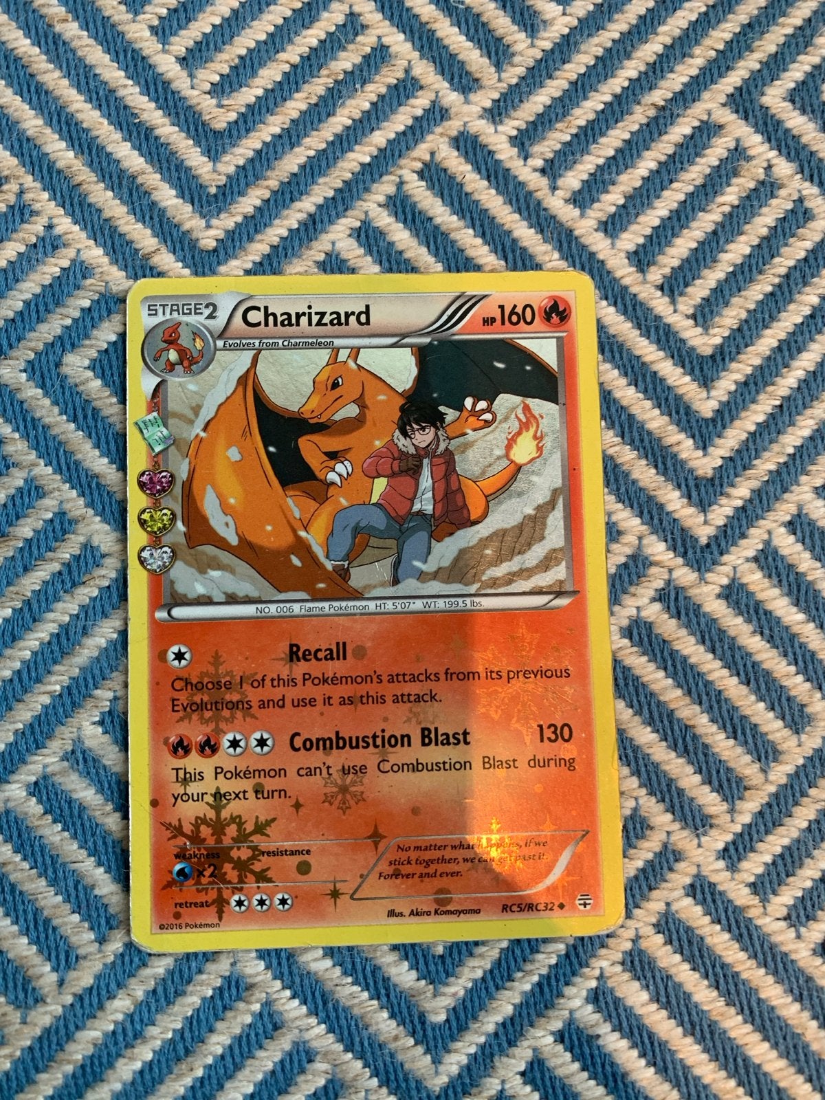 Pokémon Kaart Charizard RC5/RC32 - Stage 2 HP160, Ophalen of Verzenden, Gebruikt, Losse kaart