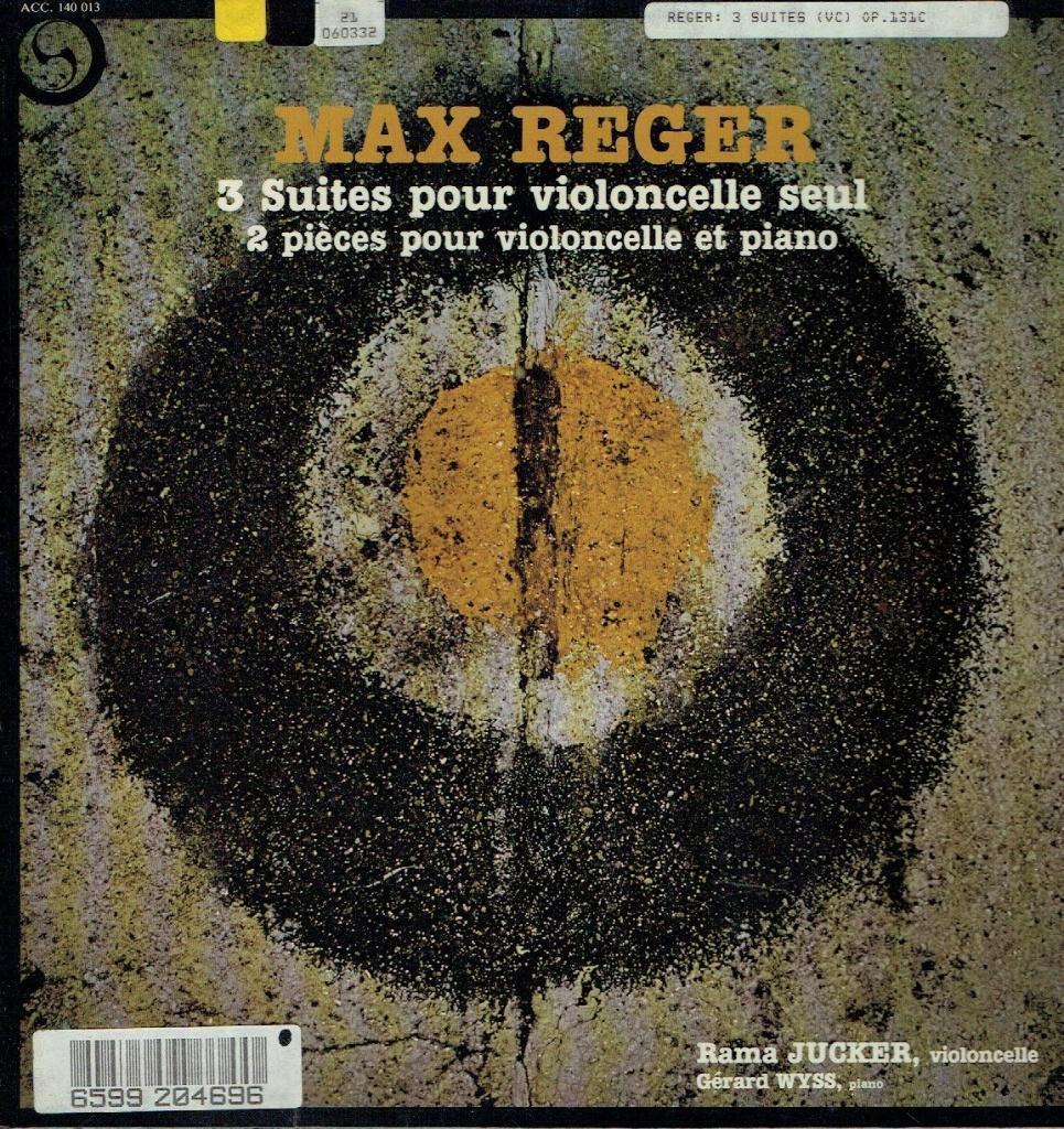 Rama Jucker-Gerard Wyss-Reger–Suites Pour Violoncelle Piano, Kamermuziek, Verzenden, Zo goed als nieuw, 12 inch