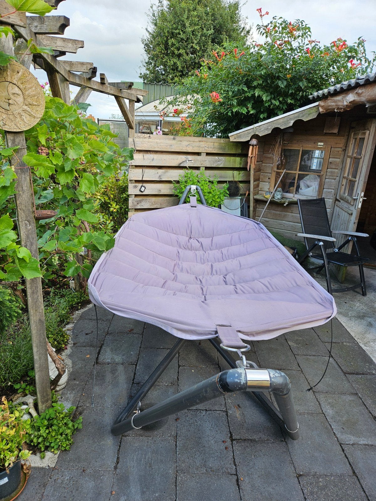 Grote hangmat met standaard, Tuin en Terras, Hangmatten, Ophalen, Gebruikt, Meerpersoons, Met standaard