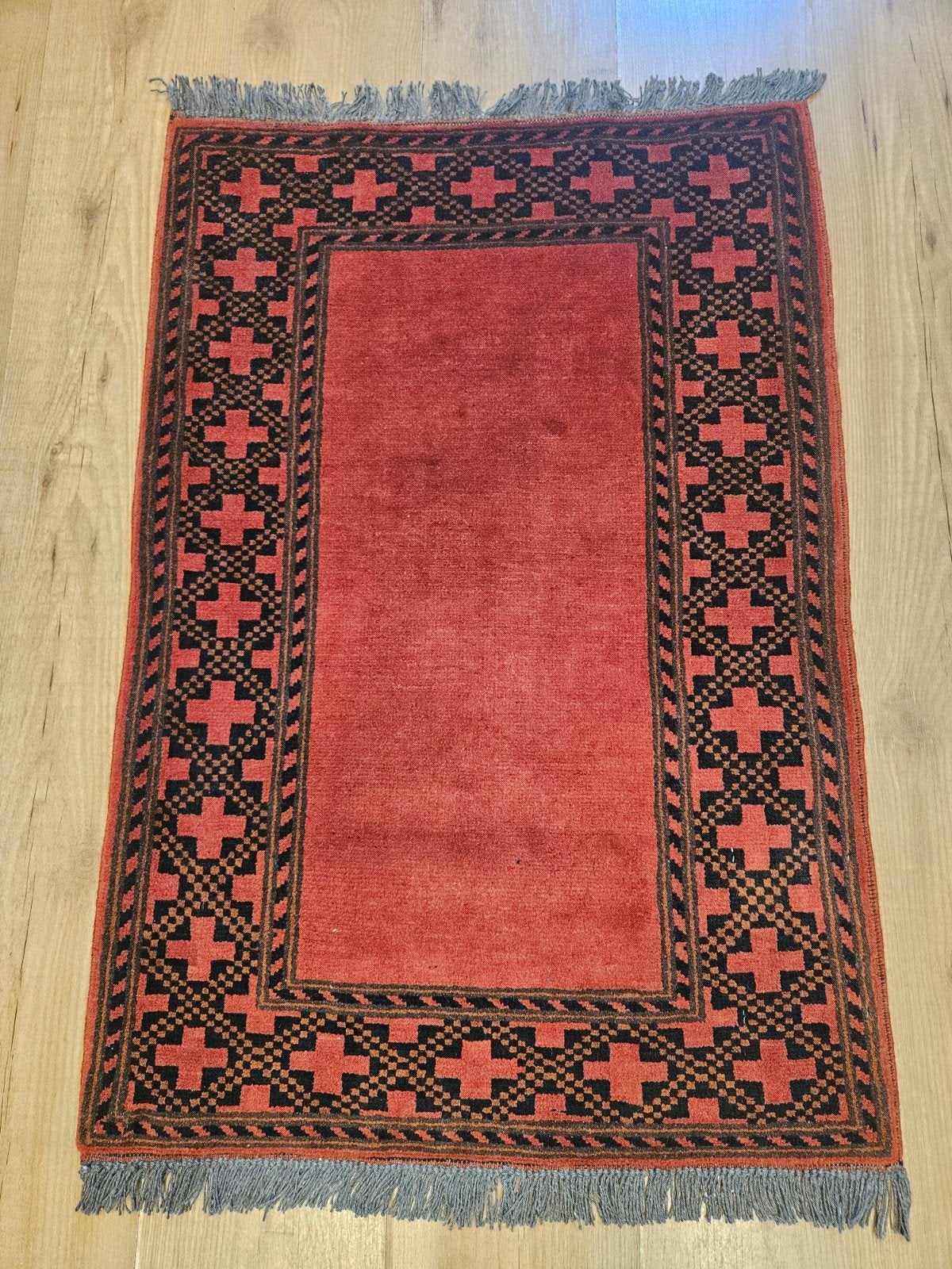 Handgeknoopt oosters tapijt 93x64, Info@SlatsAntiek.nl, 50 tot 100 cm, Vof Slats Antiek, Rechthoekig