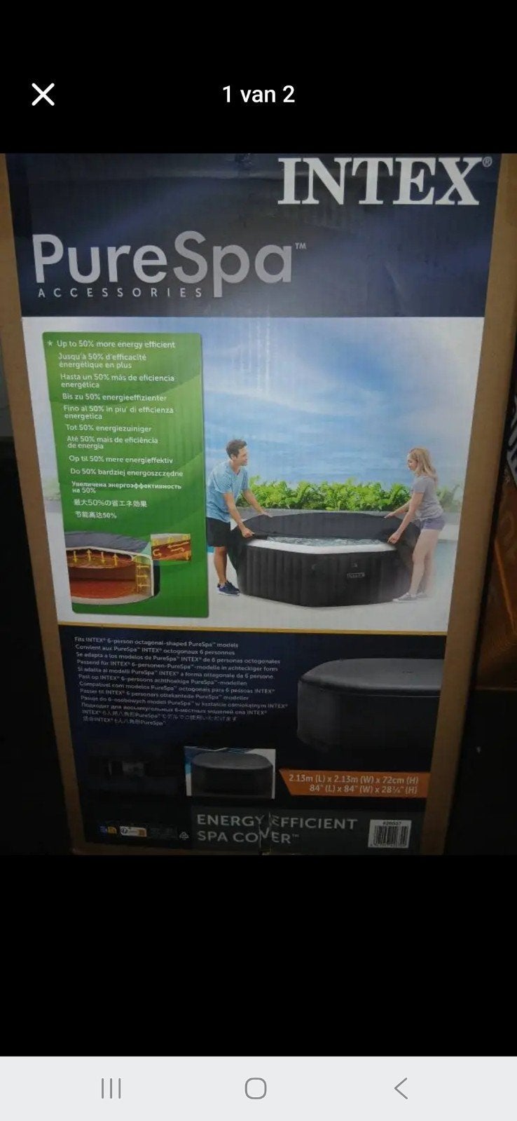 Intex PureSpa Energiezuinig Afdekzeil voor Jacuzzi, Ophalen of Verzenden, Nieuw