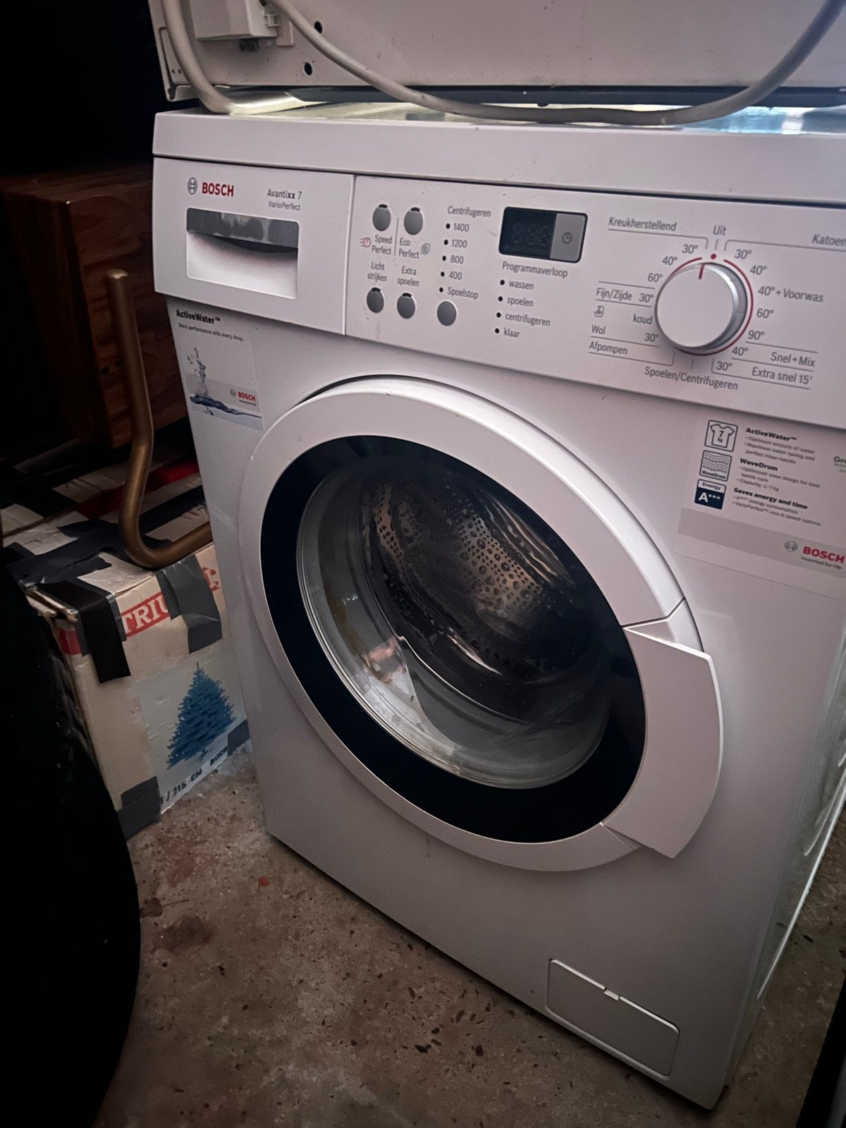 BOSCH Avantixx 7 Varioperfect Wasmachine, Gebruikt, Ophalen of Verzenden, 85 tot 90 cm, 1200 tot 1600 toeren