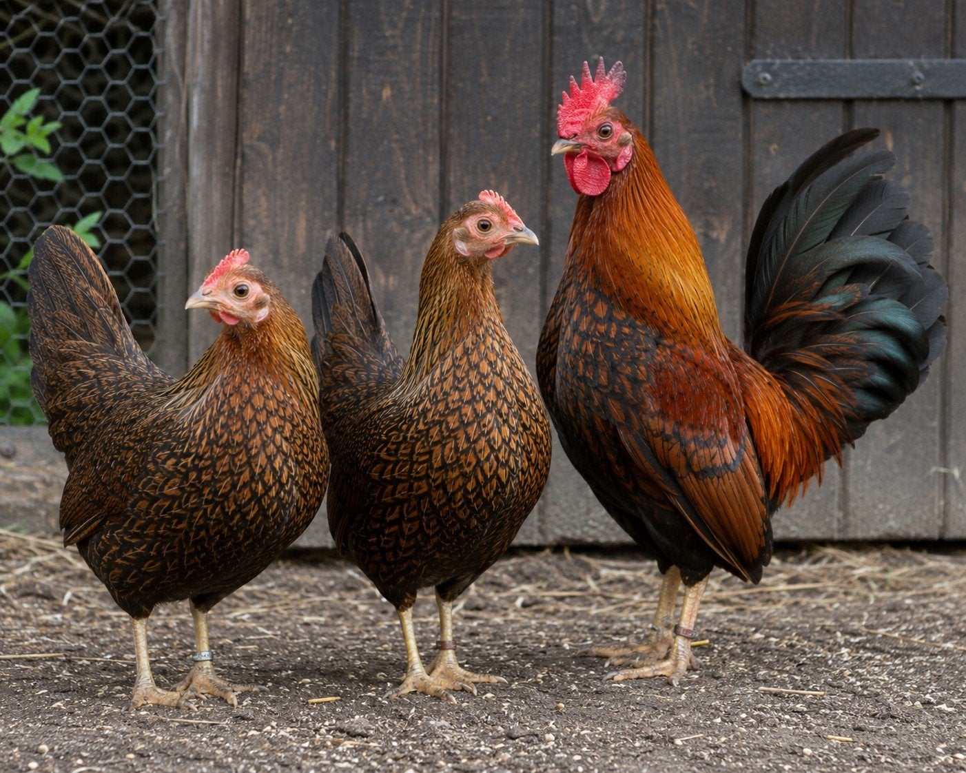 Welsumer Kriel, 2 hennen 1 haan., Dieren en Toebehoren, Pluimvee, Meerdere dieren, Kip