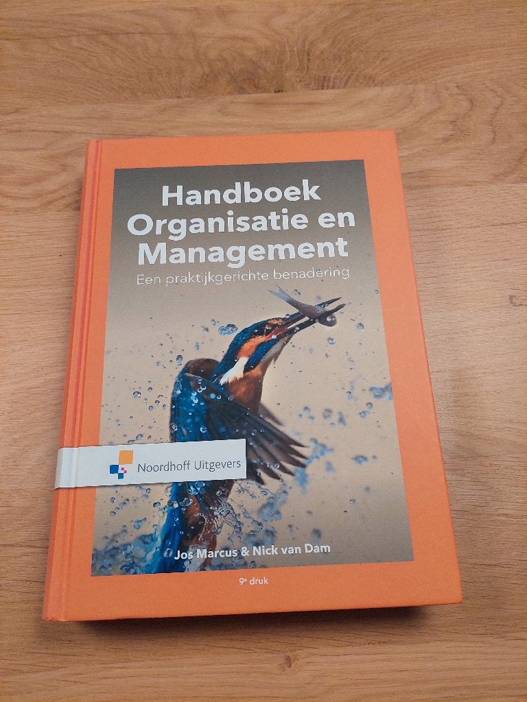 Handboek organisatie en management, Zo goed als nieuw, Noordhoff Uitgevers, Beta, HBO