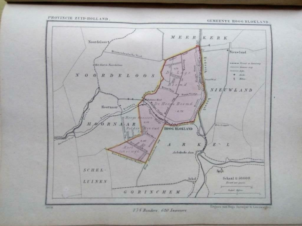 074/ Hoog Blokland /   Litho   Kuyper ZH, Antiek en Kunst, Ophalen of Verzenden