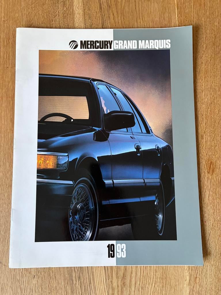 1993 Mercury Grand Marquis brochure, Ophalen of Verzenden, Zo goed als nieuw, Overige merken