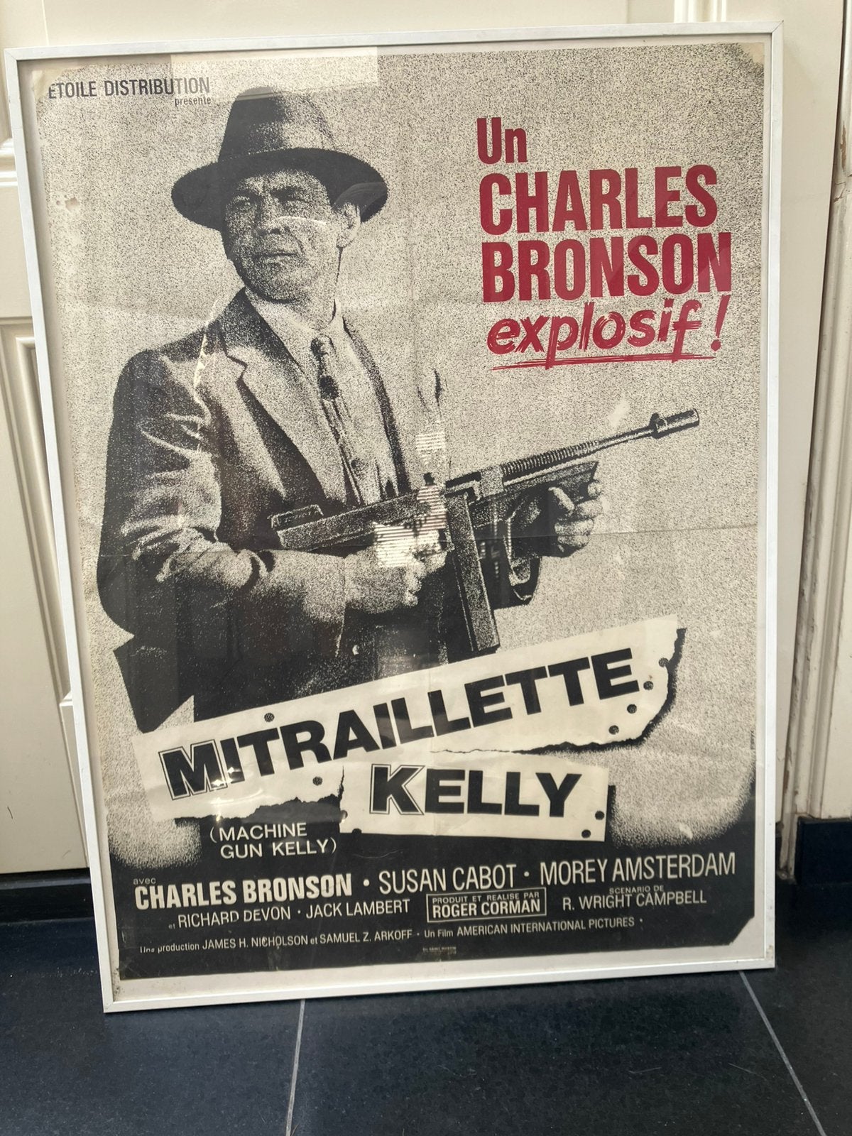 Originele filmposter Machine Gun Kelly, Met lijst, Ophalen of Verzenden, A1 t/m A3, Film en Tv