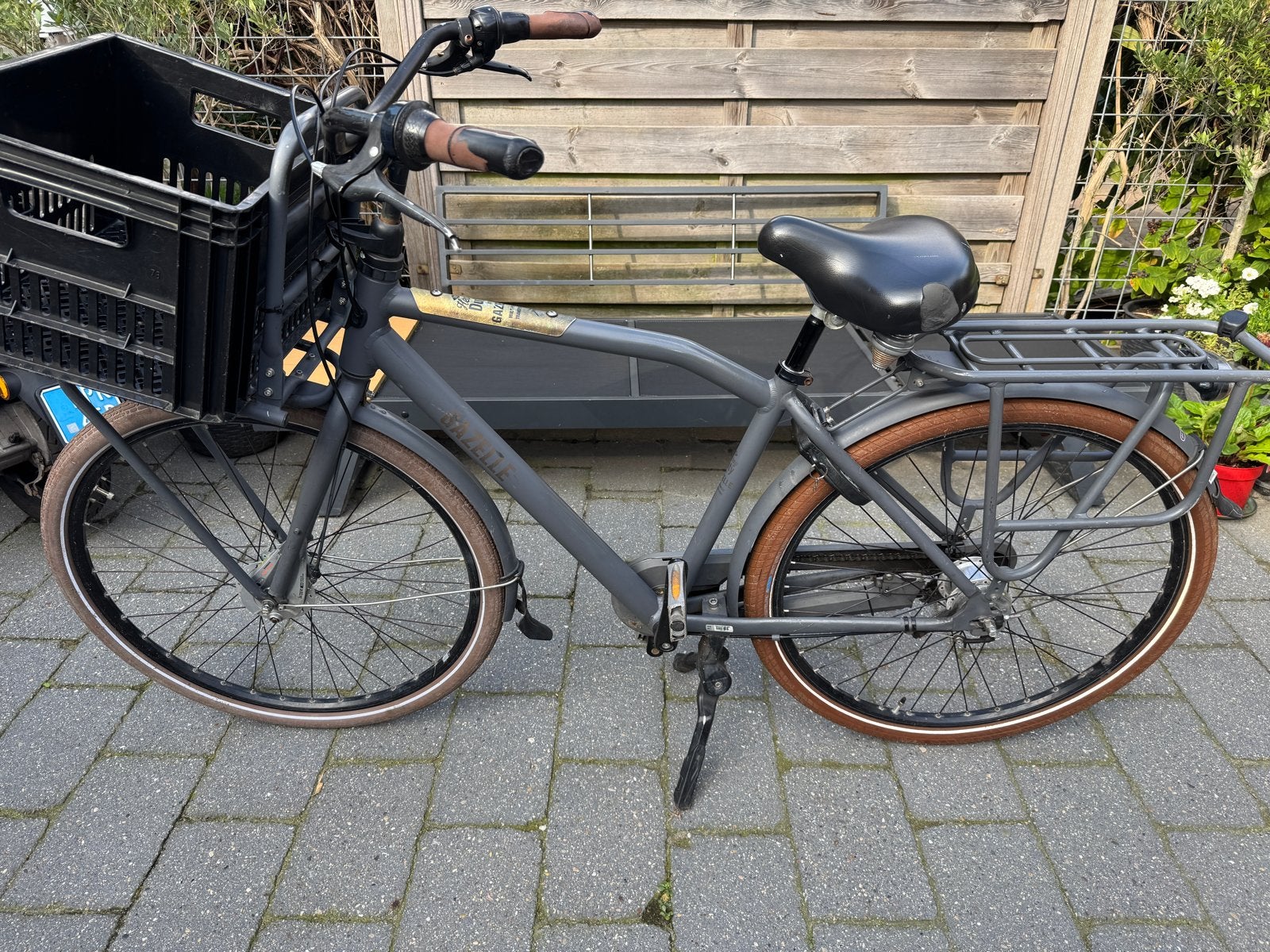 Gazelle Heavy Duty transportfiets - Opknapper met nieuwe ban, Ophalen, Gebruikt, 47 tot 50 cm, Versnellingen