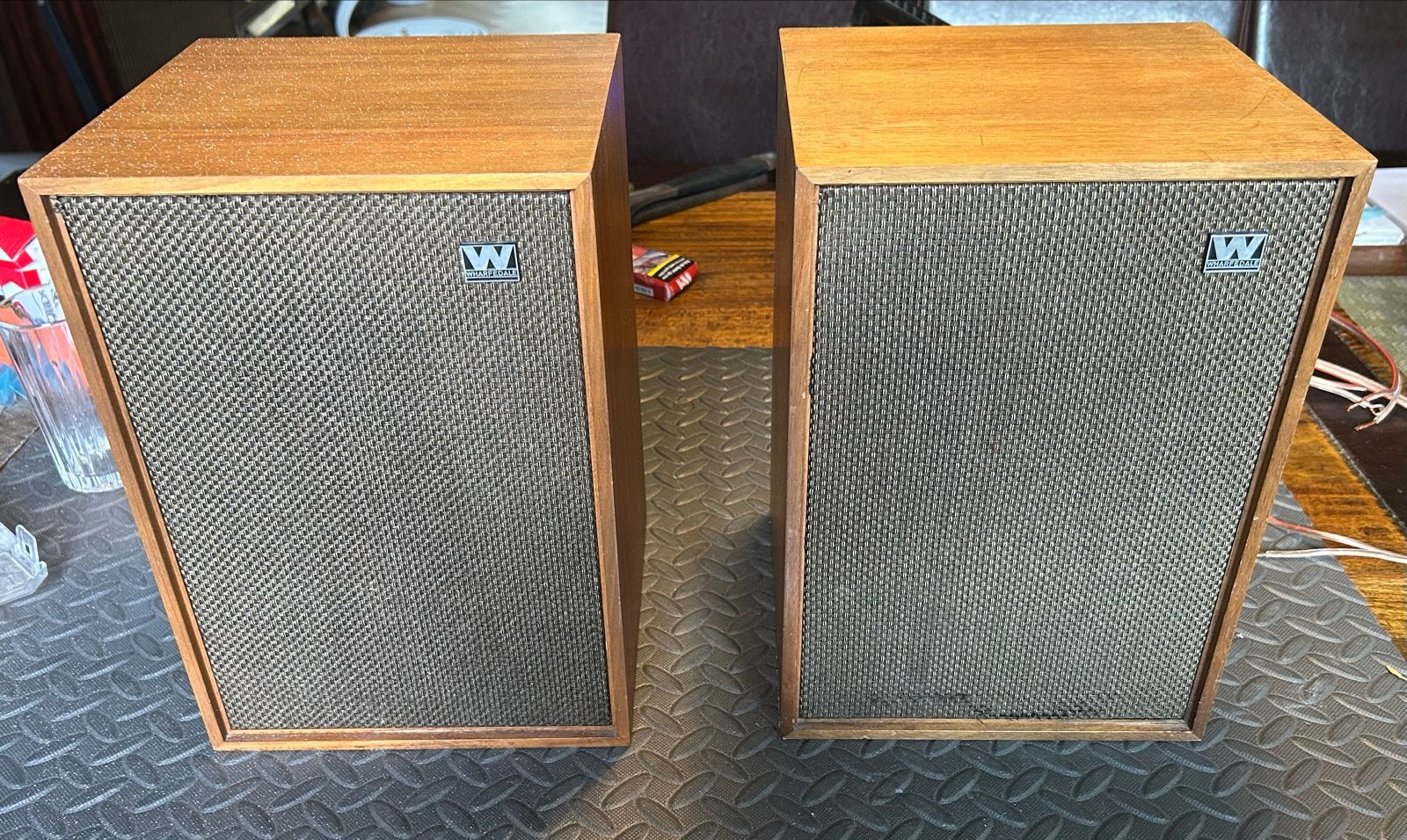 Wharfedale Denton 3 Vintage Boekenplank Luidsprekers, Gebruikt, Wharfedale, Ophalen of Verzenden, Minder dan 60 watt