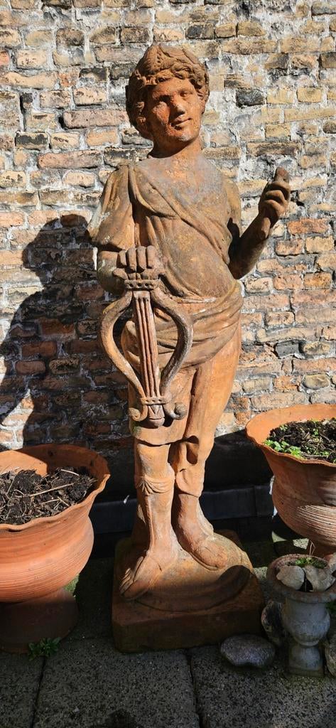 Antiek tuinbeeld, Apollo met lier (harp), Ophalen