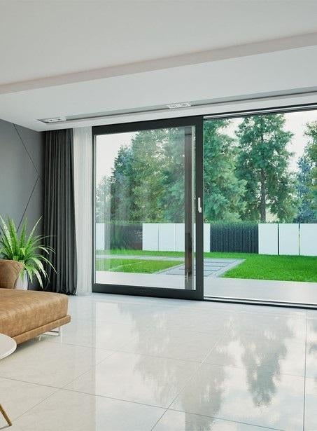 KOZIJNEN / SCHUIFPUIEN / KUNSTSTOF / HR++/ TRIPLE GLAS/ZWART, Kunststof, 225 cm of meer, Nieuw, Ophalen of Verzenden