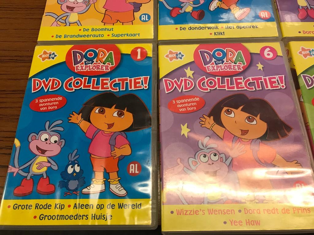 T.K. nog 24 x Dora the Explorer en 6x Go Diego Go DVD ' s, Avontuur, Gebruikt, Alle leeftijden, Ophalen of Verzenden