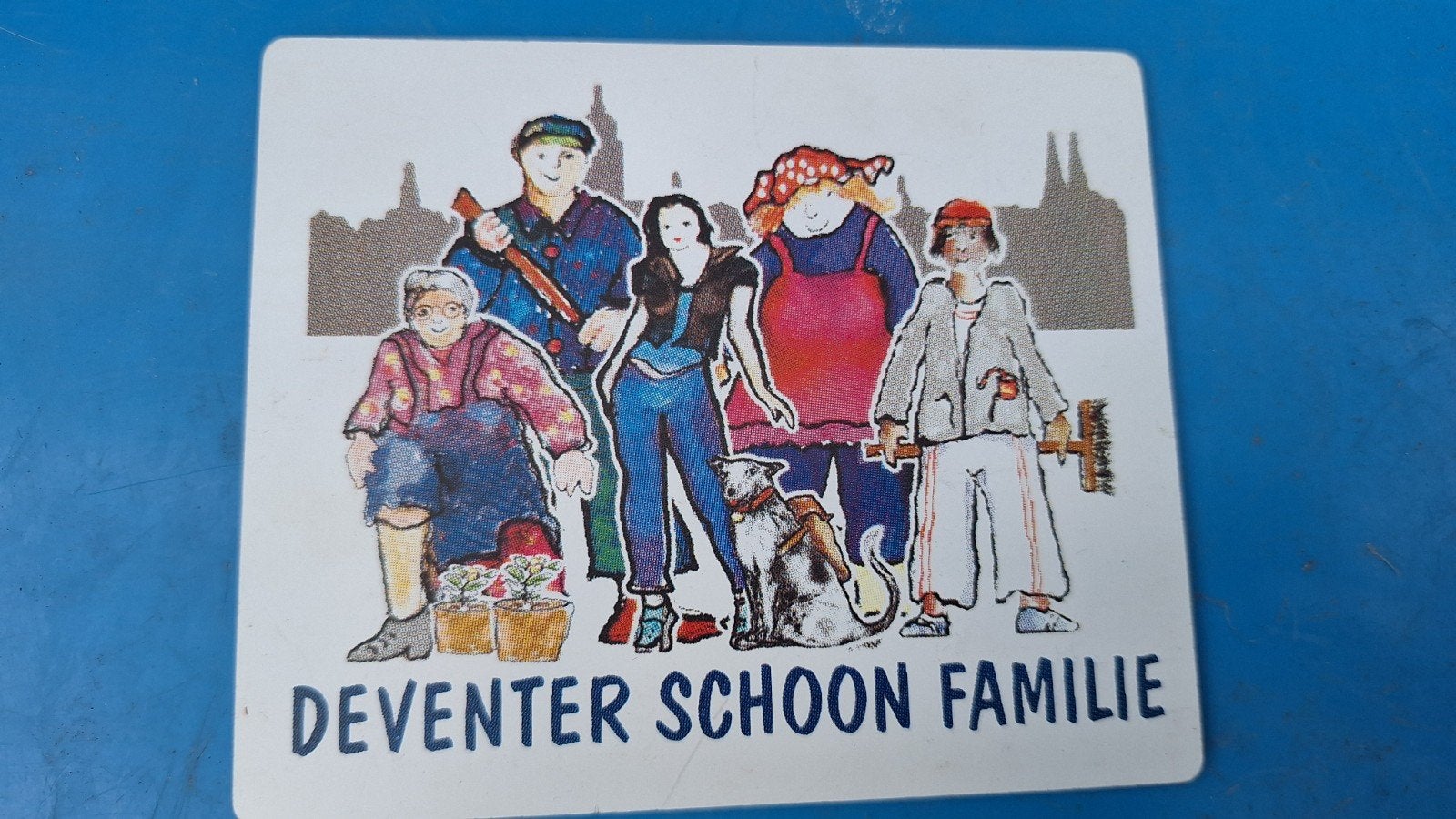 Deventer schoon Familie deurplaatje apart., Ophalen of Verzenden