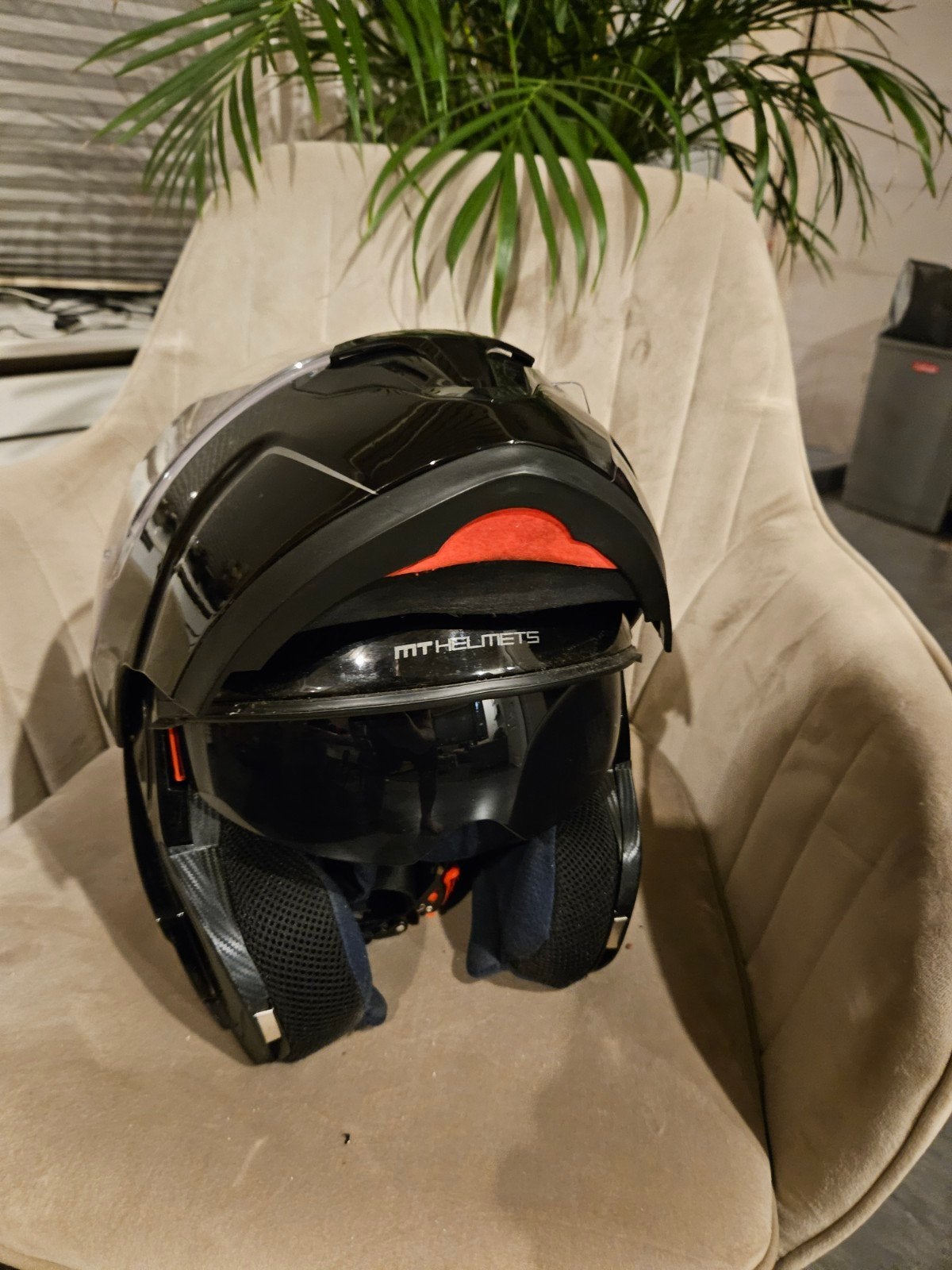 MT Helmet Systeemhelm Zwart Maat L, Overige merken, Systeemhelm, L, Tweedehands