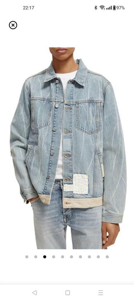 Spijkerjas Scotch & Soda mt L, unisex, Limited edition, Blauw, Maat 42/44 (L), Scotch & Soda, Ophalen of Verzenden