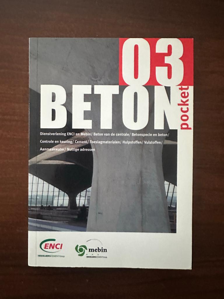 Beton Pocket 03 - ENCI Mebin (HeidelbergCement Group), Boeken, Techniek, Zo goed als nieuw, Bouwkunde, Ophalen of Verzenden