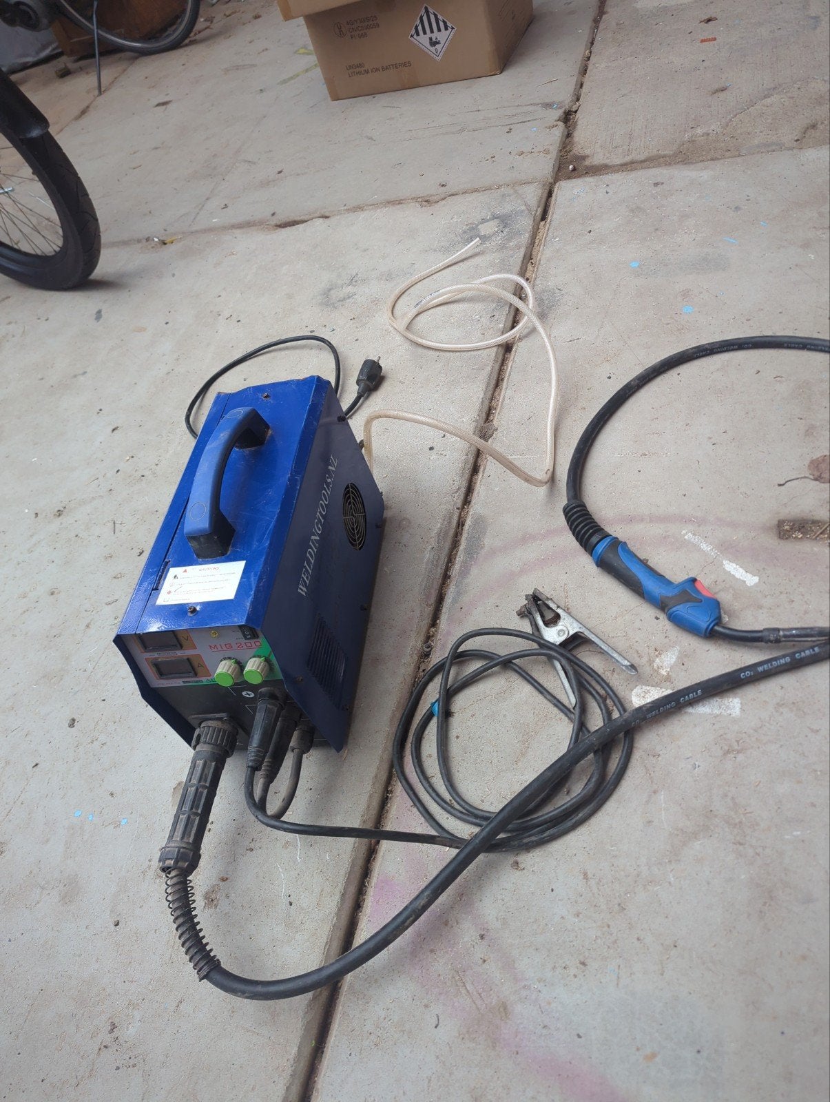 MIG Lasapparaat MIG/ARC 200 - Inverter, Doe-het-zelf en Verbouw, Ophalen of Verzenden, Gebruikt, 150 tot 250 ampère, Inverter