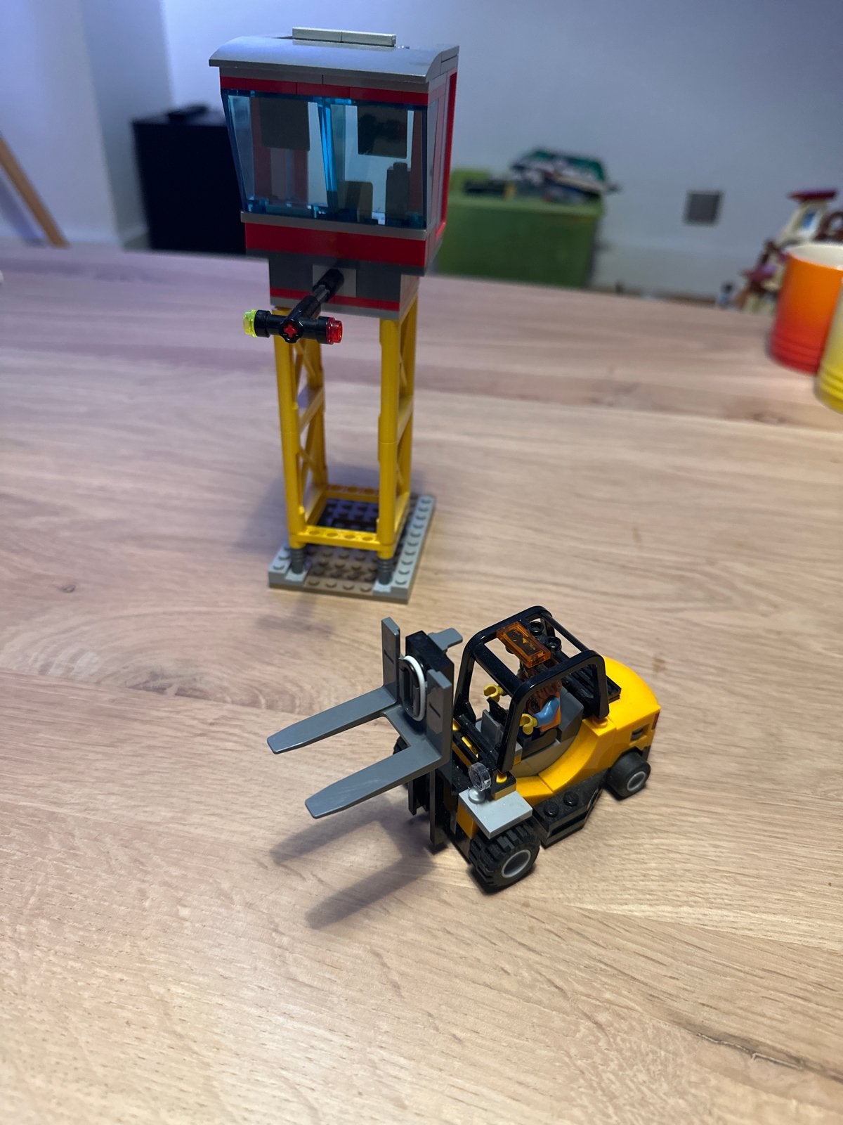 Lego Vorkheftruck en Controle Toren, Ophalen, Gebruikt, Overige merken