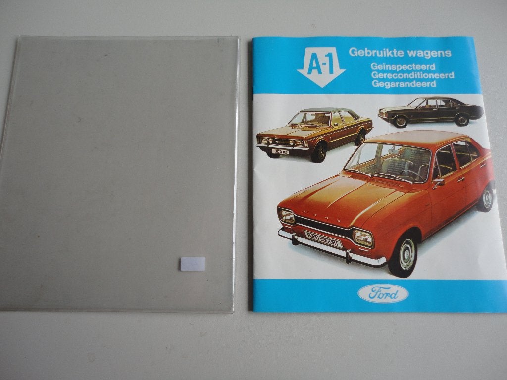ford folder A1 Gebruikte wagens uit 1973, Boeken, Ophalen of Verzenden, Zo goed als nieuw, Ford