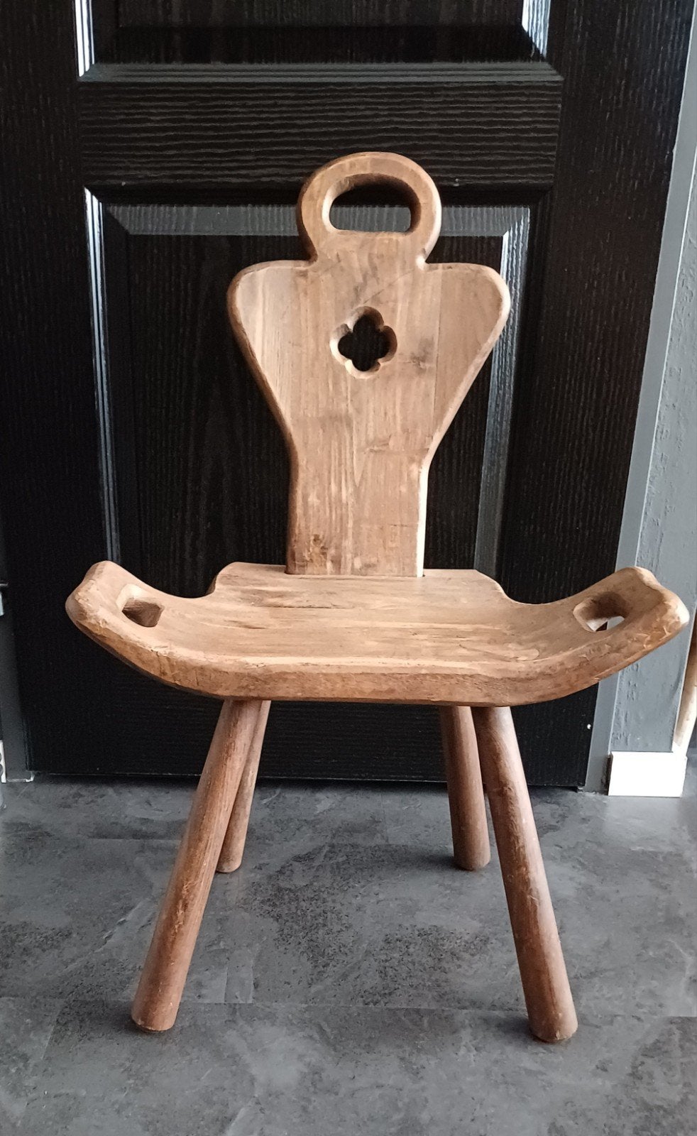 Landelijk stoeltje/krukje, Huis en Inrichting, Krukjes, Ophalen, Hout
