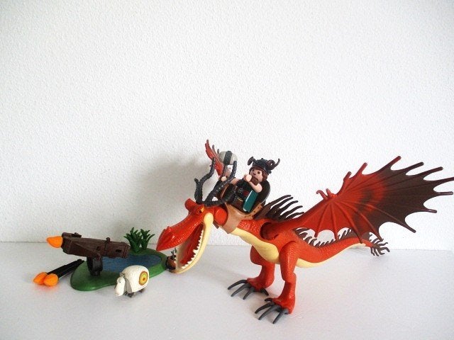 playmobil Dragon Snotvlerk en Haaktand 9459, Ophalen of Verzenden, Zo goed als nieuw, Complete set