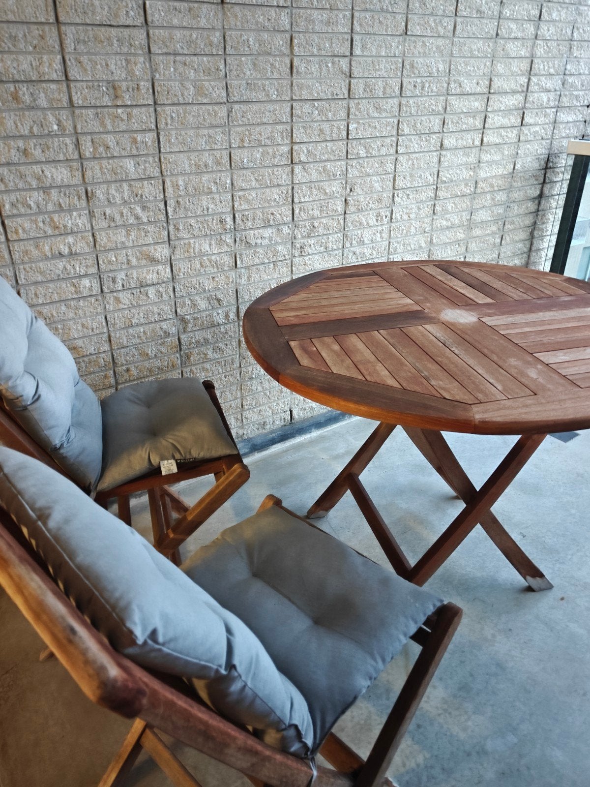 Outdoor table with 2 chairs, Ophalen, 2 zitplaatsen
