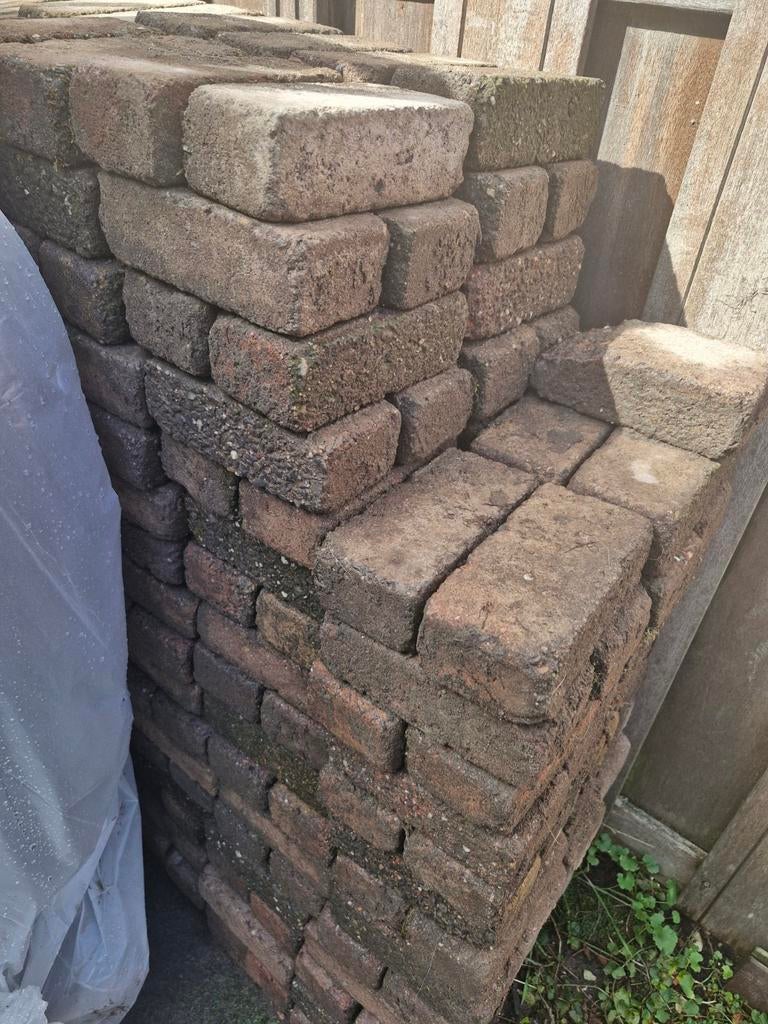 Gebruikte bakstenen voor tuin of bestrating, Ophalen, Gebruikt, Klinkers, 10 m² of meer