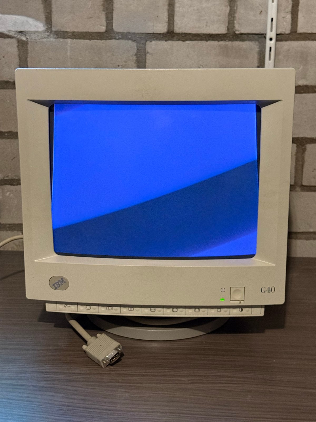 IBM G40 Monitor - Vintage CRT Scherm 13”, Gebruikt, Overige typen, Overige resoluties, 60 Hz of minder