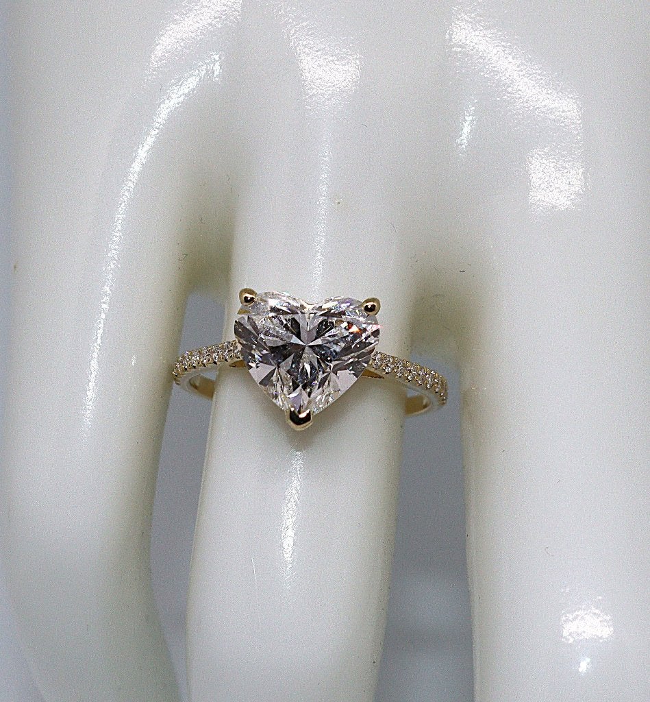 Diamanten ring, 14 Karaat, Lab grown, 17.3 mm, Certificaat, Verzenden, Geen, Nieuw, 17 tot 18