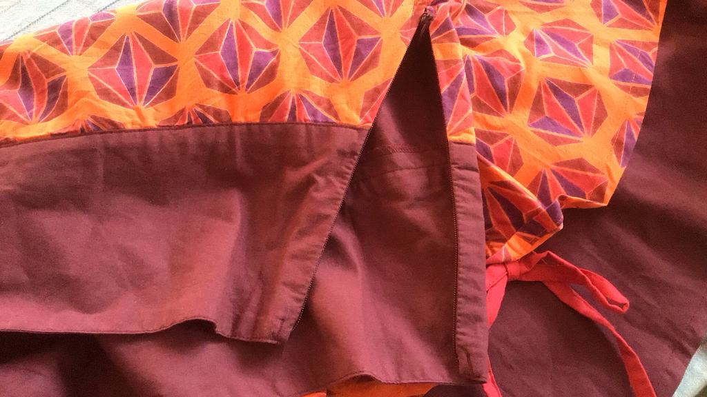 Oranje/donkerrode rok, maat L - Tranquillo, Ophalen, Nieuw, Maat 42/44 (L), Oranje