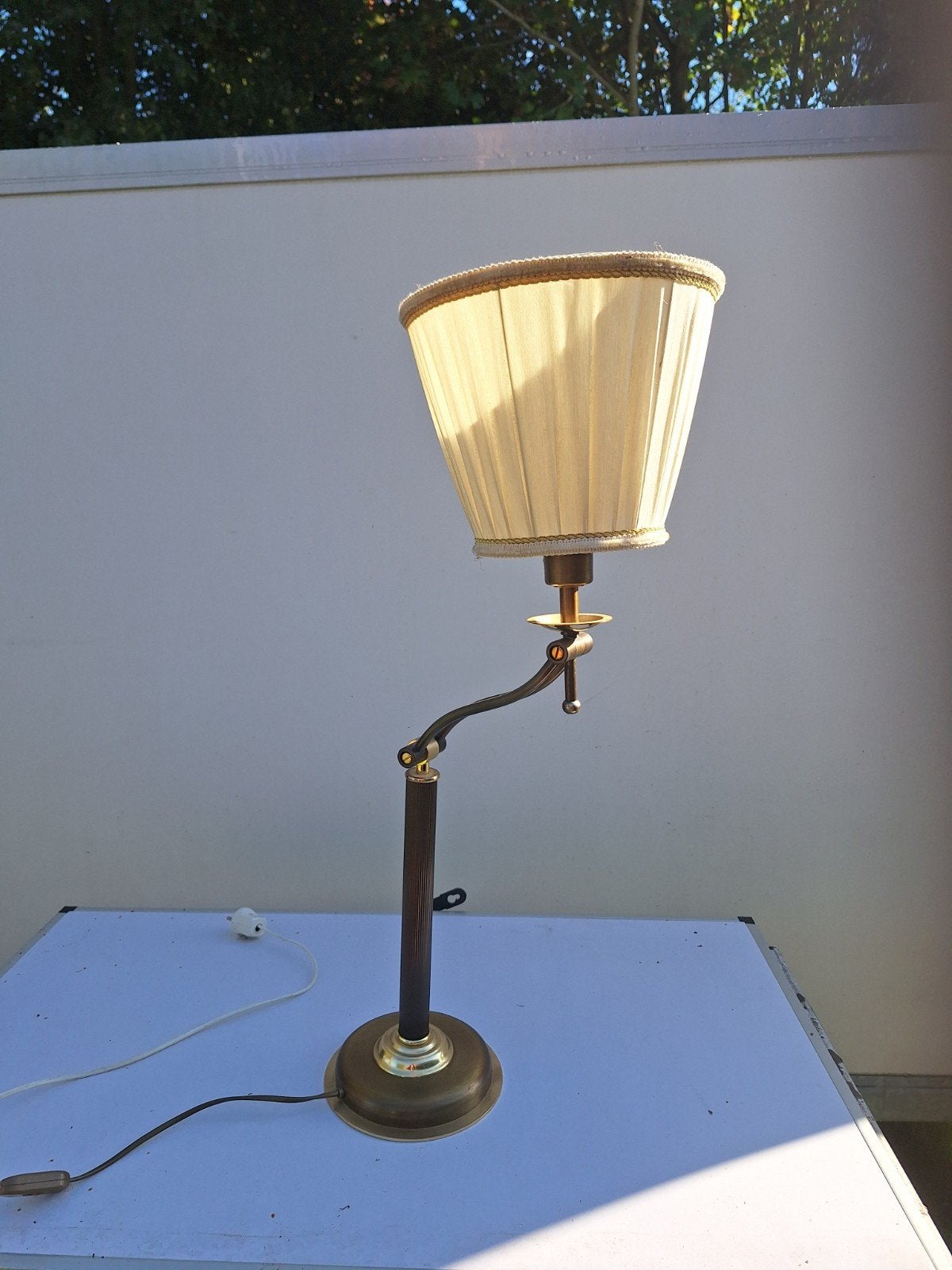 mooie vintage staande schemerlamp, Huis en Inrichting, Ophalen, Schemerlamp, Vintage