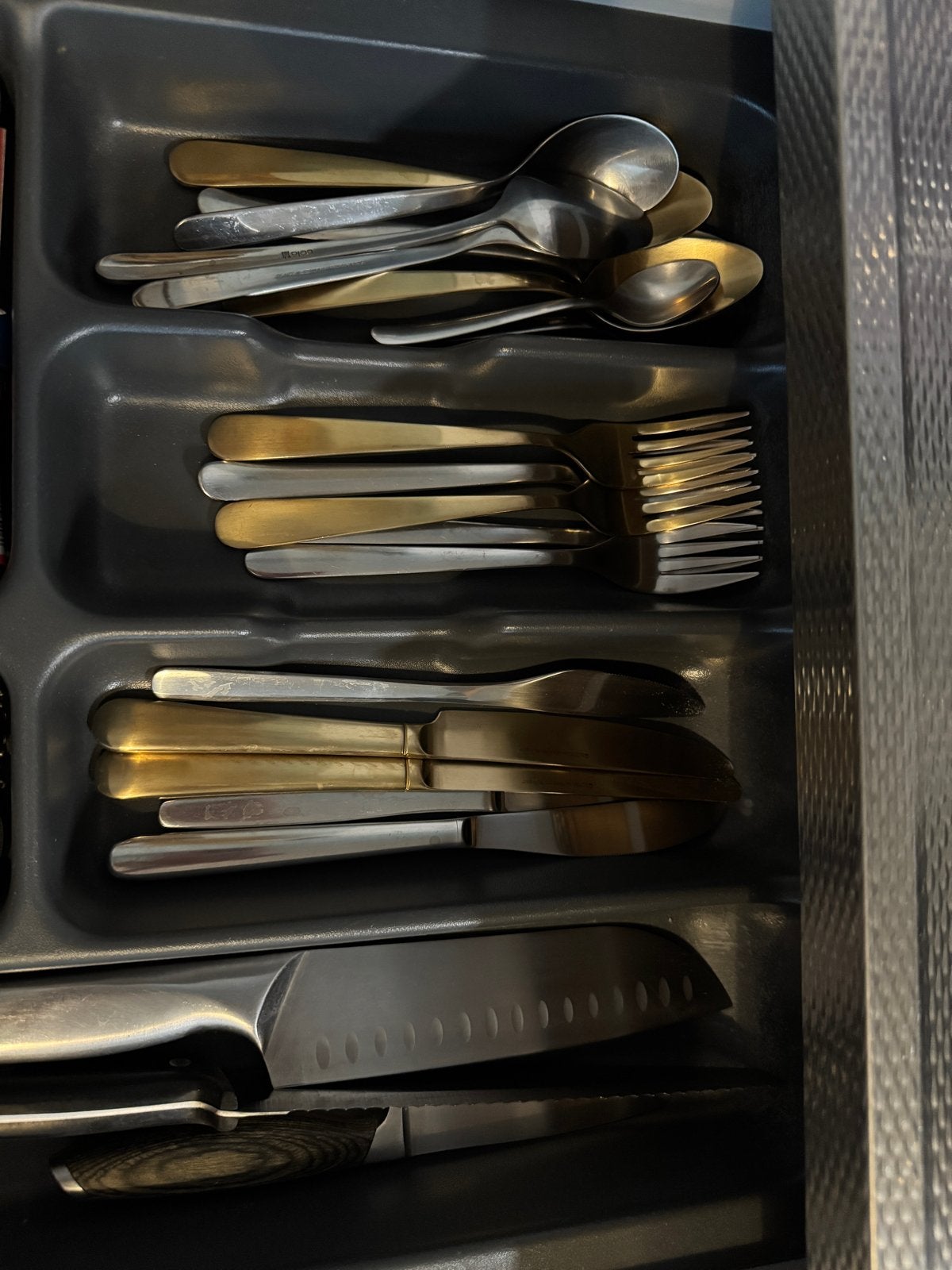 Diverse bestekset - zilver en goudkleurig, Gebruikt, Bestekset, Overige typen, Ophalen of Verzenden