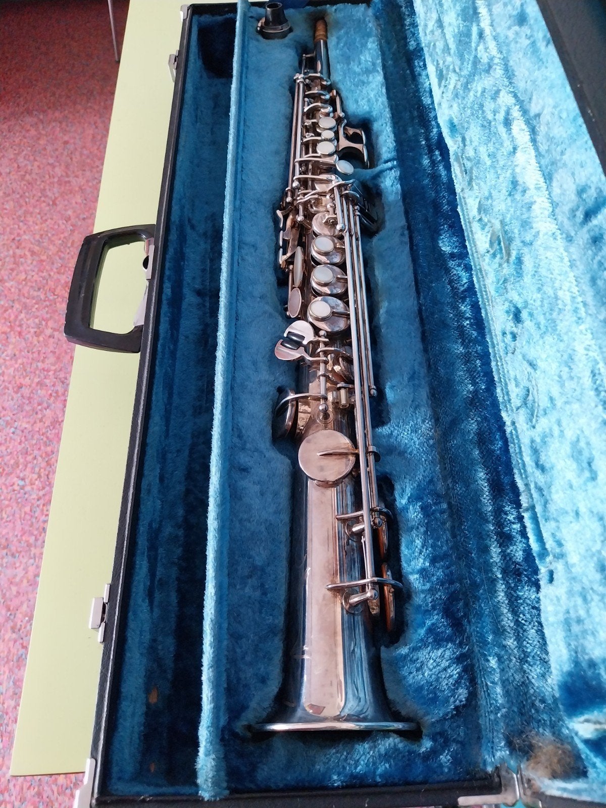 Yamaha Sopraan Saxofoon type YSS 61 met Koffer, Muziek en Instrumenten, Blaasinstrumenten | Saxofoons, Ophalen, Gebruikt, Sopraan