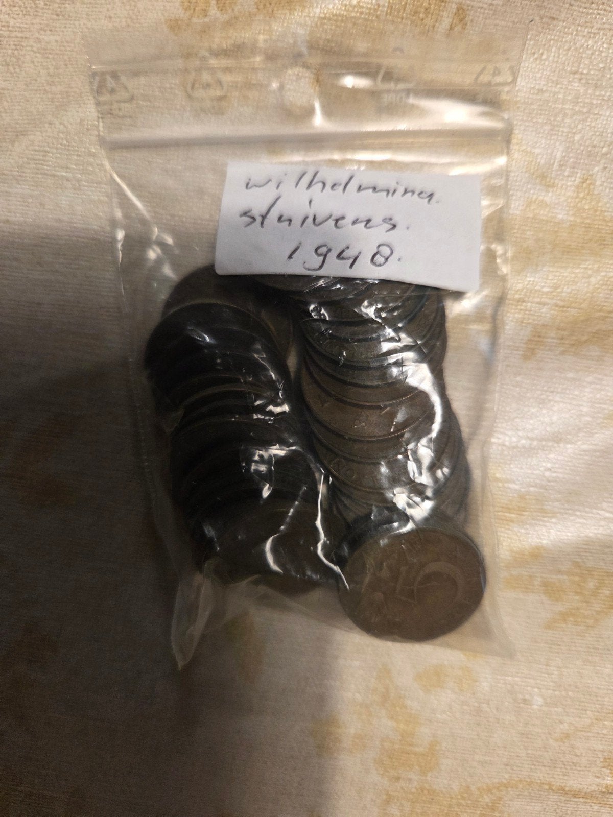 Wilhelmina Stuivers 1948 - Setje van 5 cent munten, Postzegels en Munten, Munten | Nederland, Ophalen of Verzenden, Koningin Wilhelmina