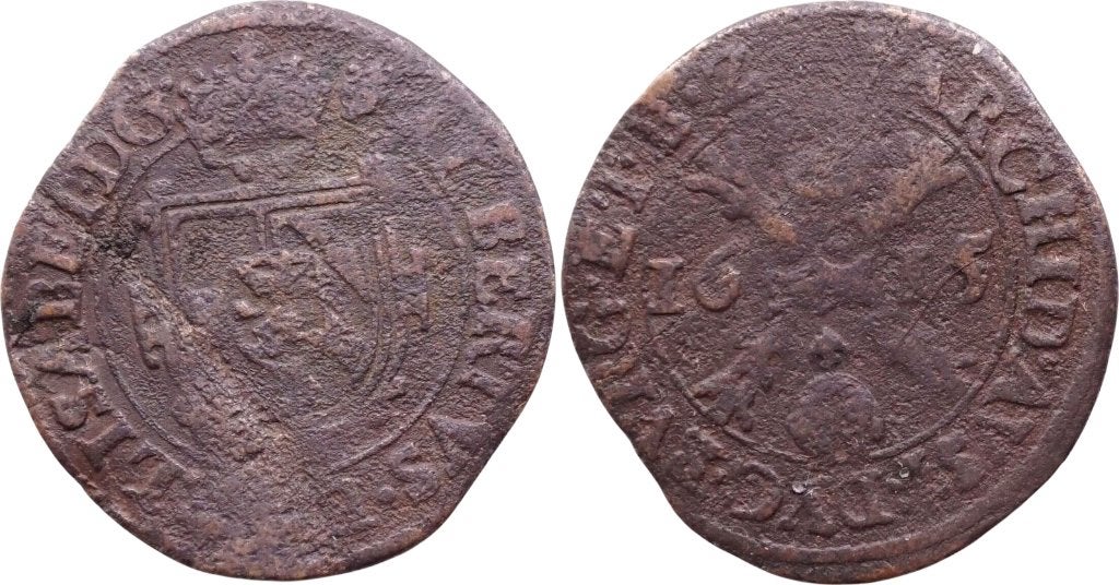 Gigot of Duit , Antwerpen 1615, Postzegels en Munten, Ophalen of Verzenden, Koningin Beatrix, Overige waardes