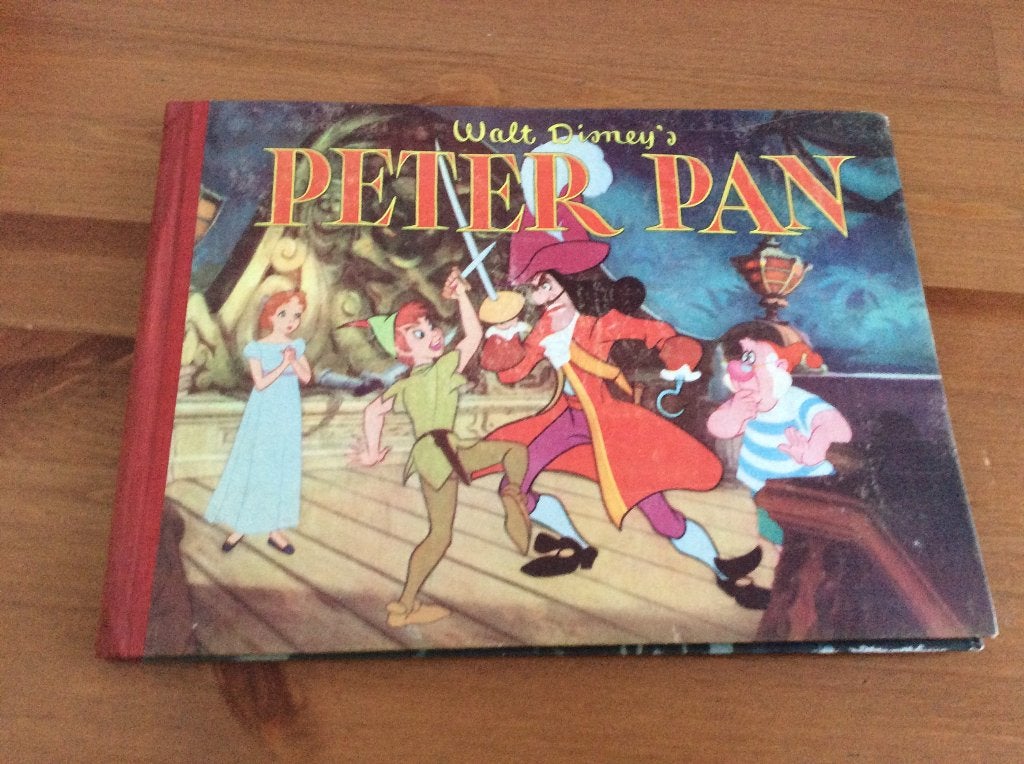 vintage walt disney Peter Pan plaatjesbook Margriet 1953, Ophalen of Verzenden, Gelezen, Disney, Plaatjesalbum