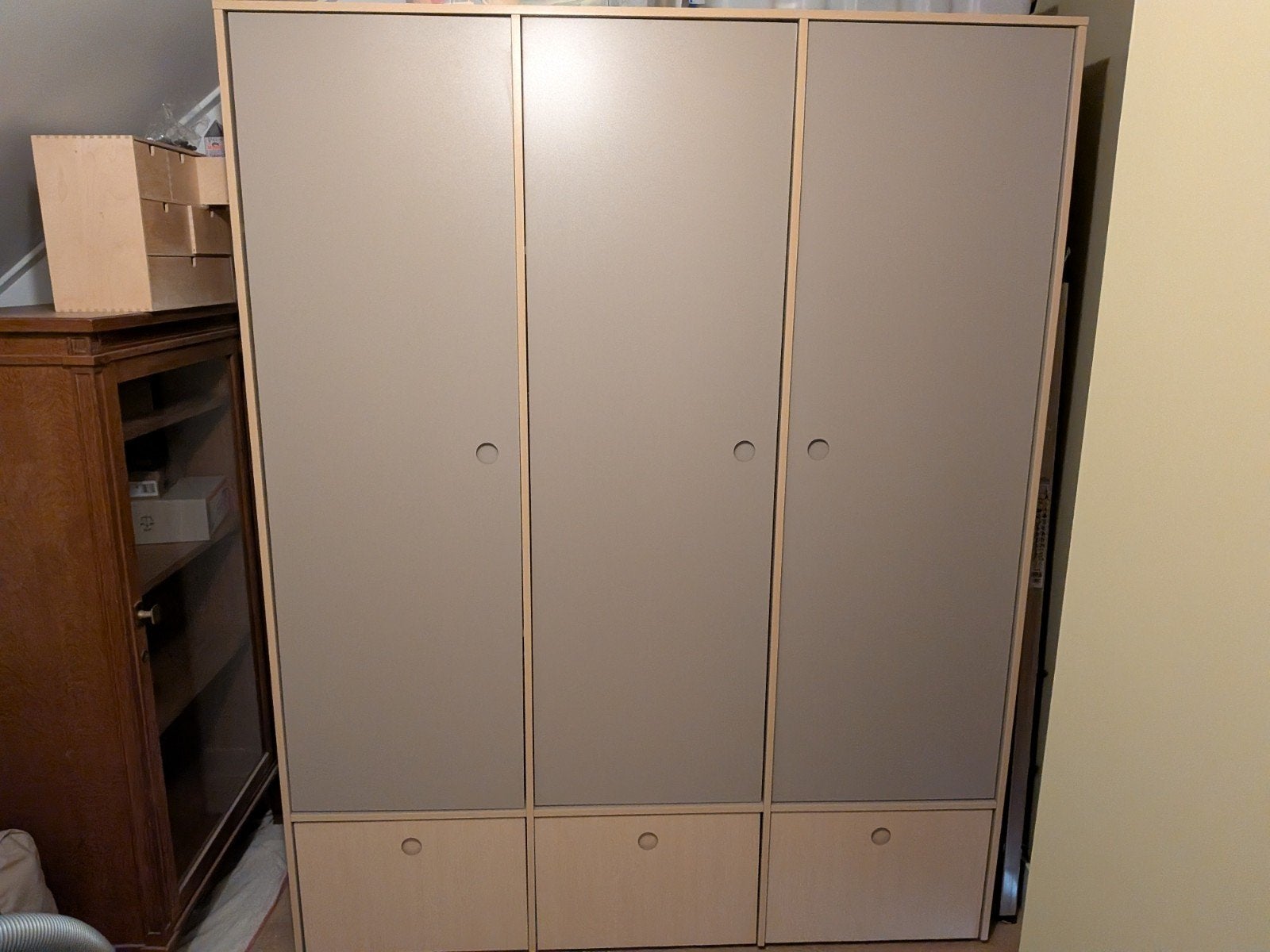 JYSK Annisse Kledingkast - 160x200x59cm - Zo goed als nieuw, Ophalen, 150 tot 200 cm, 150 tot 200 cm, 50 tot 75 cm