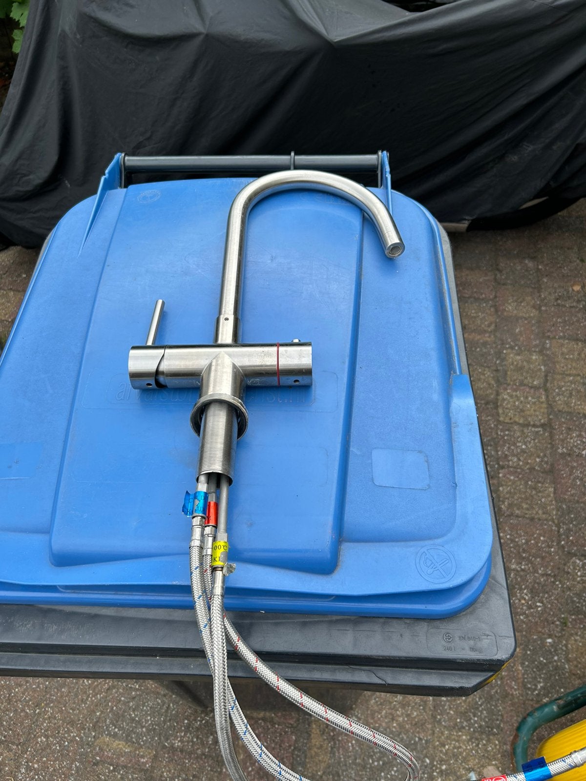 Kokend waterkraan zonder boiler, Ophalen, Gebruikt, Rvs, Kraan