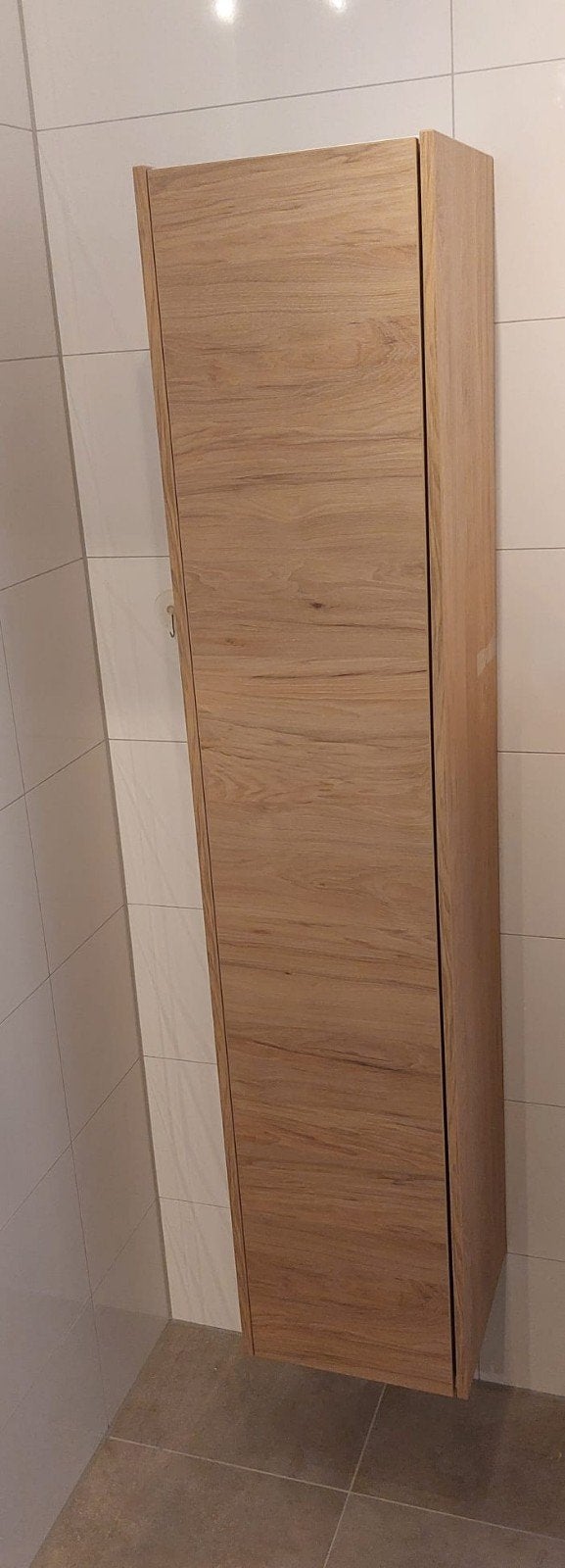 Saniselect badkamer hoge kast Ideal Oak, Ophalen, (Half)hoge kast, Minder dan 50 cm, Zo goed als nieuw