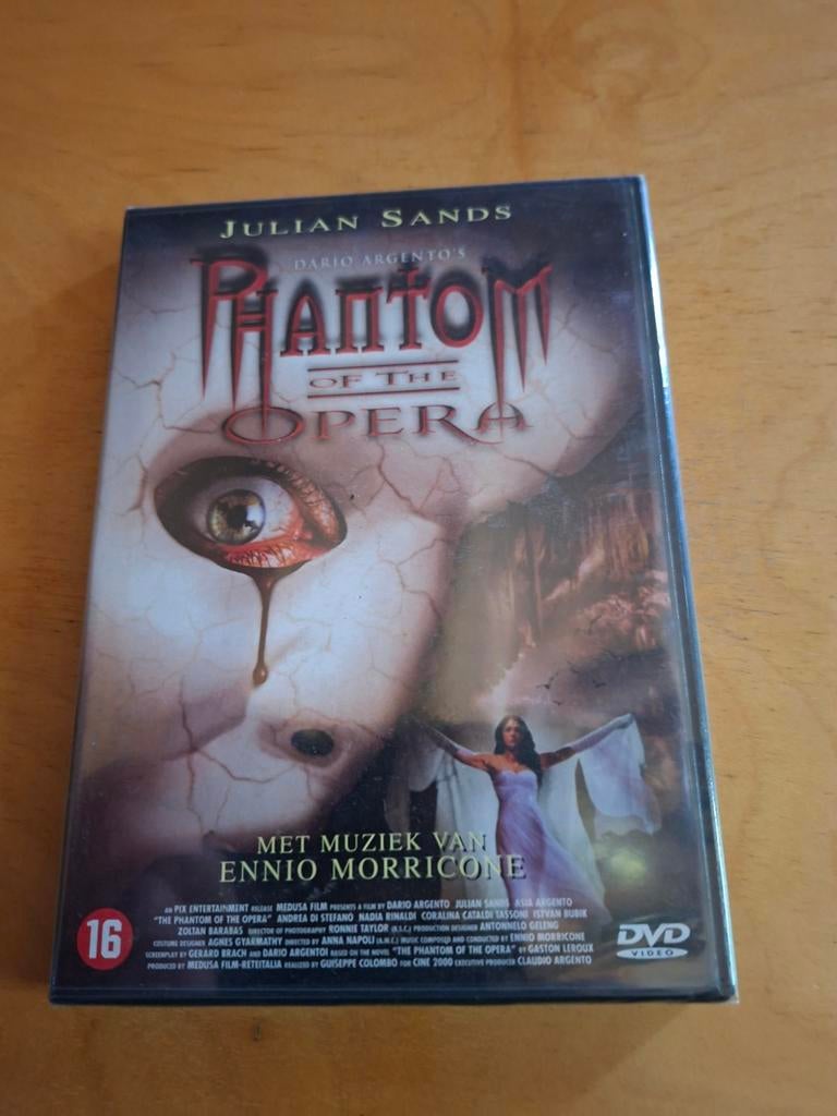Phantom of the Opera (Dario Argento) - Nieuw in seal DVD, Cd's en Dvd's, Vanaf 16 jaar, Ophalen of Verzenden, Nieuw in verpakking