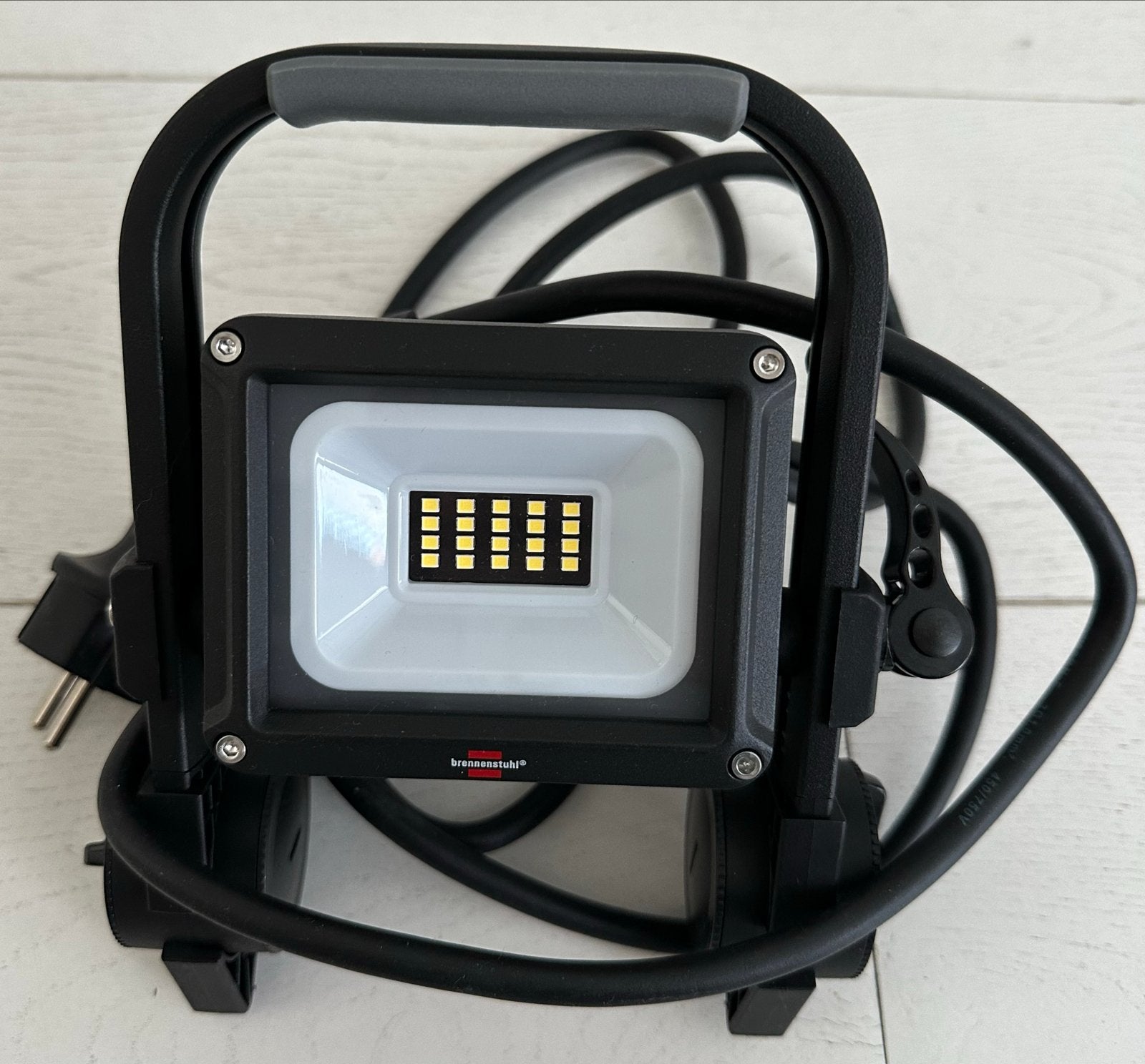 LED Bouwlamp 10W IP65, Ophalen, Zo goed als nieuw, Minder dan 50 watt, Lamp met armatuur