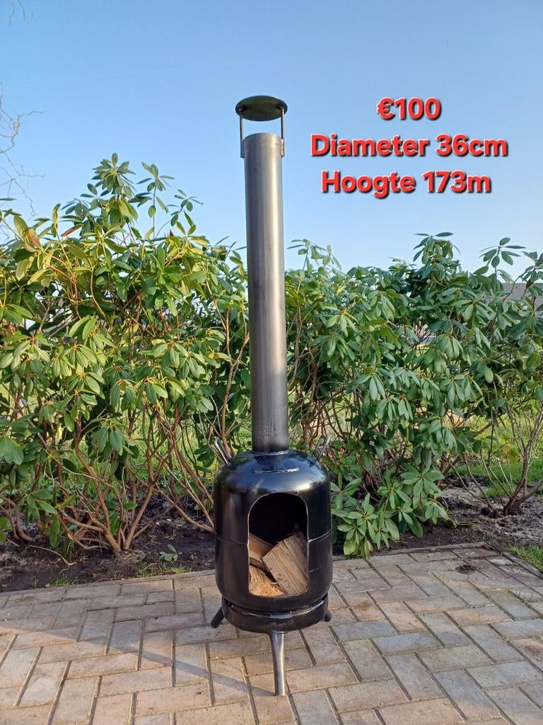 Terraskachel Buitenhaard Terrashaard Buitenkachel Houtkachel, Tuin en Terras, Tuinhaarden, Ophalen of Verzenden, Nieuw